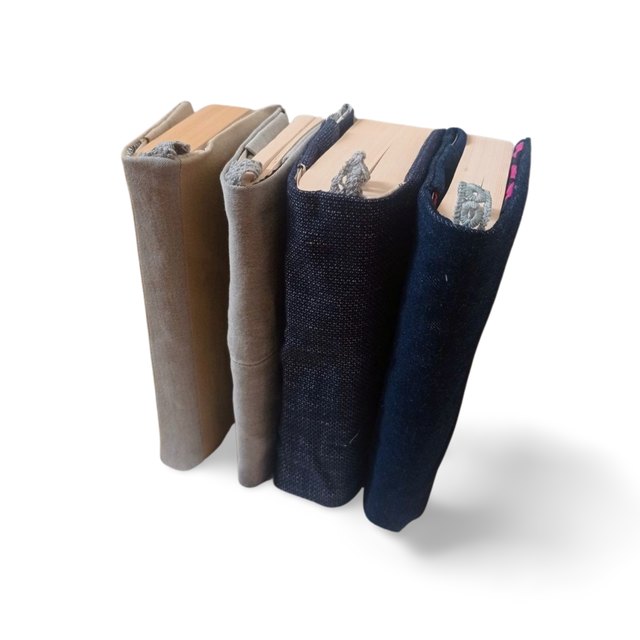 Couvre livre de poche en tissu recyclé