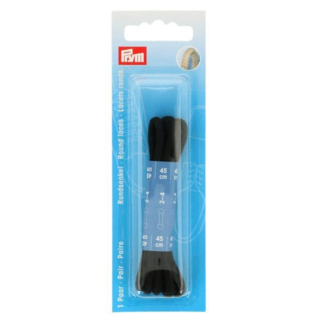 Veters rond 45 cm zwart (974800)