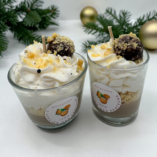 Bougie gourmande noisette 
