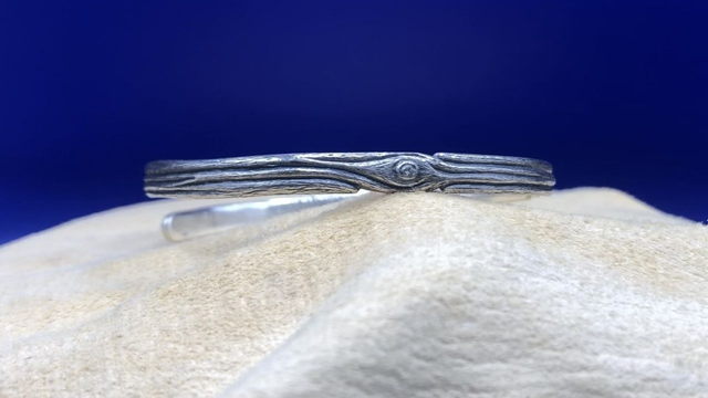 M・Bracelet Jonc Rond・Collection Écorce