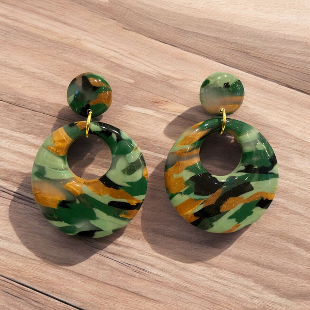 DAISY TIGREES VERT/OR/BLANC