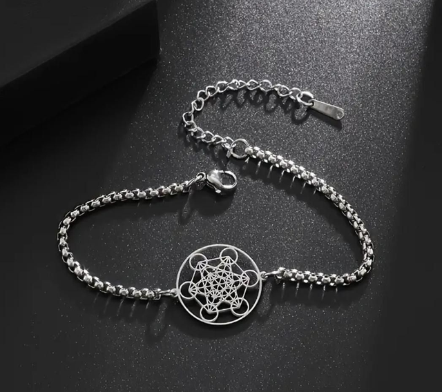 Bracelet cube de métraton - en acier inoxydable 