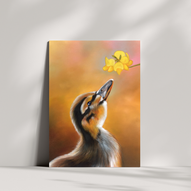 Carte de vœux - Canari N°1