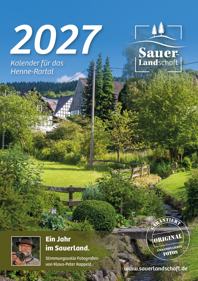 Wandkalender "Henne-Rartal" 2027