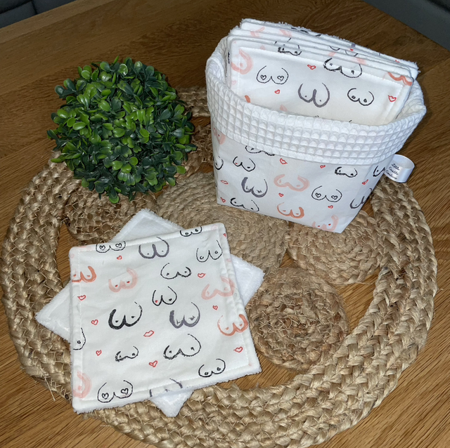 Panier  + Lingettes lavables (lot de 7)