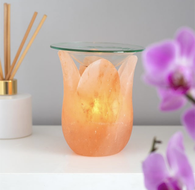 Tulip Shaped Himalayan Salt Wax/Oil Burner