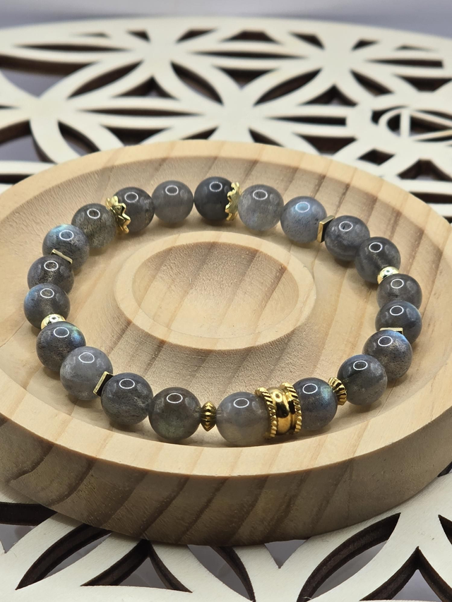 Bracelet Labradorite 0,8 cm