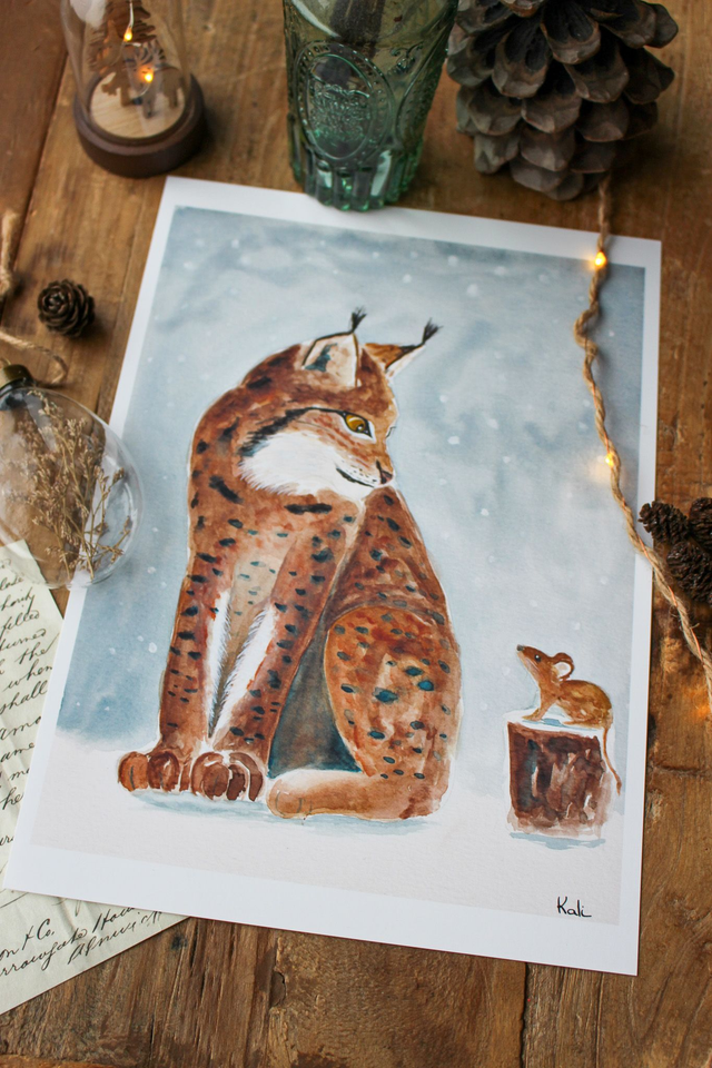 Une amitié inattendue - carte postale