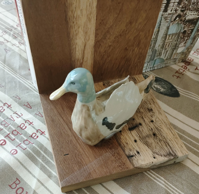 Presse-livres “Compagnons du rivage” – Canards en céramique