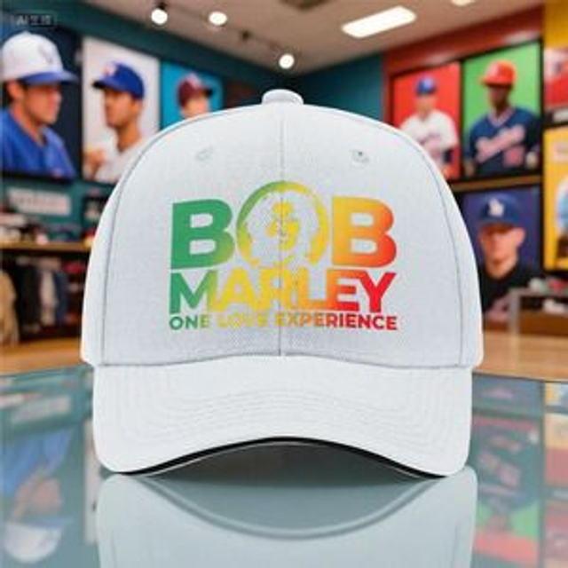 Casquette Bob Marley Reggae Rasta Blanche – One Love Experience Reggae Confortable &amp; Ajustable