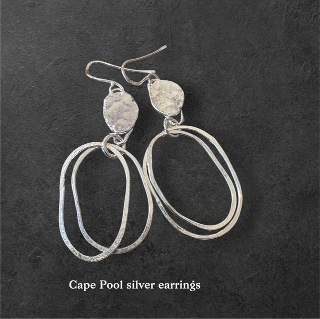 CAPE POOL EARRINGS (in stock )