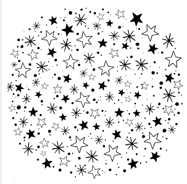 Stempel Sternenstaub 7x7cm