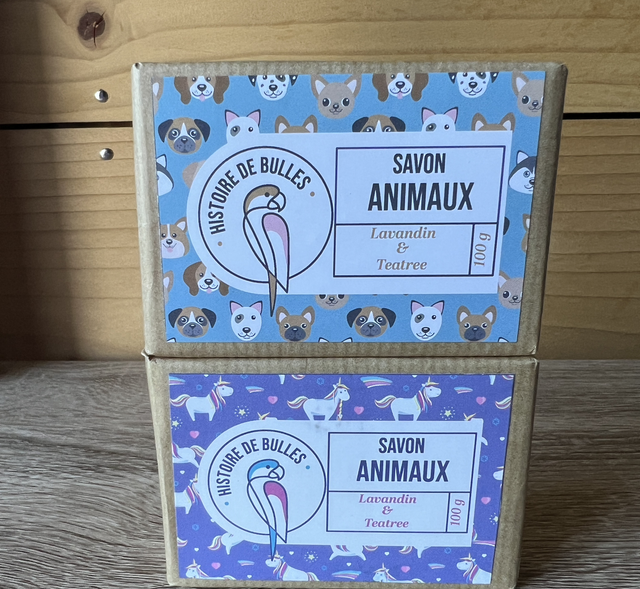 Savon solide animaux