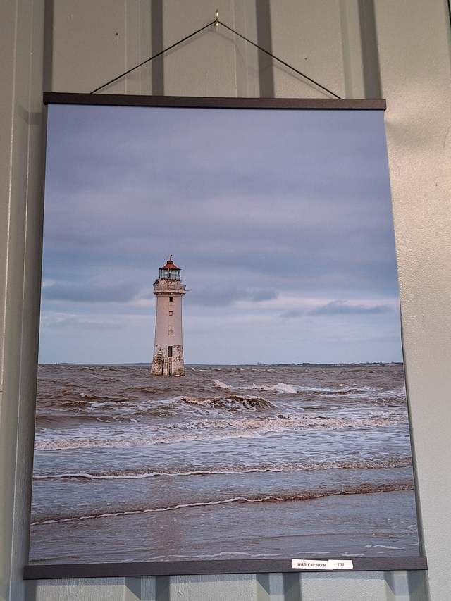 New Brighton Beach LIghthouse - poster print with magnetic hanging strip