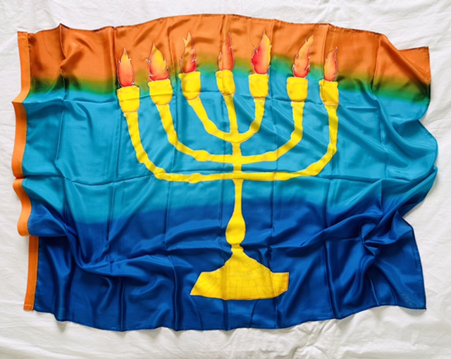 La Menorah ( Nouveauté ) Exode 25.31 Soie épaisse livrée sans tige 