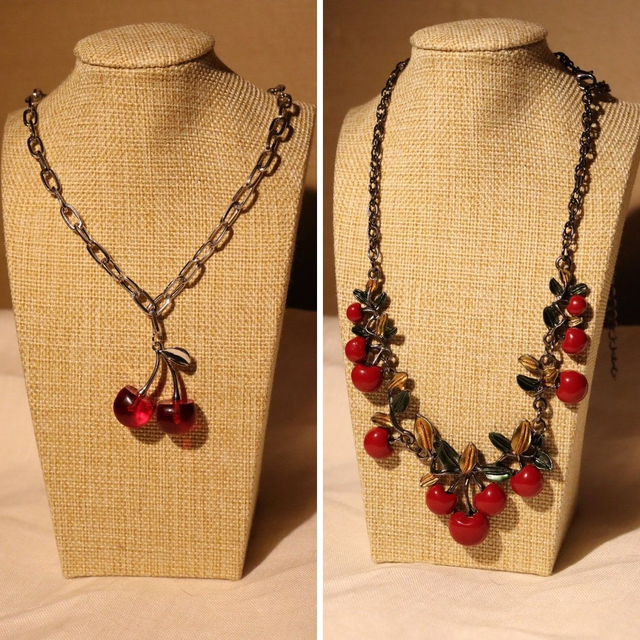 Collier • cerises et grosse chaine
