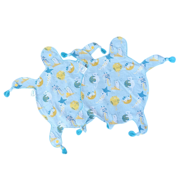 Doudou Siamois Double - 2 en 1 Identiques pour Bébé - Espace