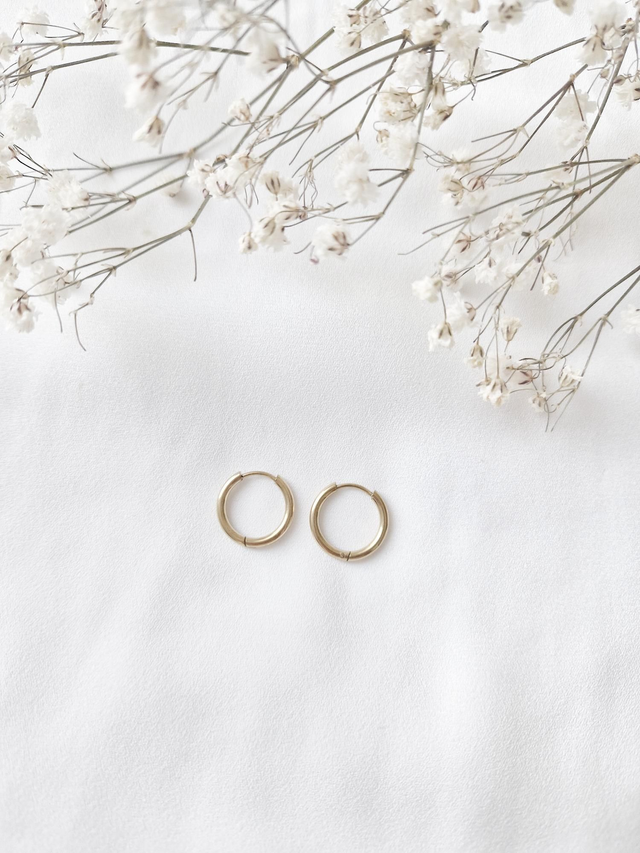 Créoles enfant dorée 12mm