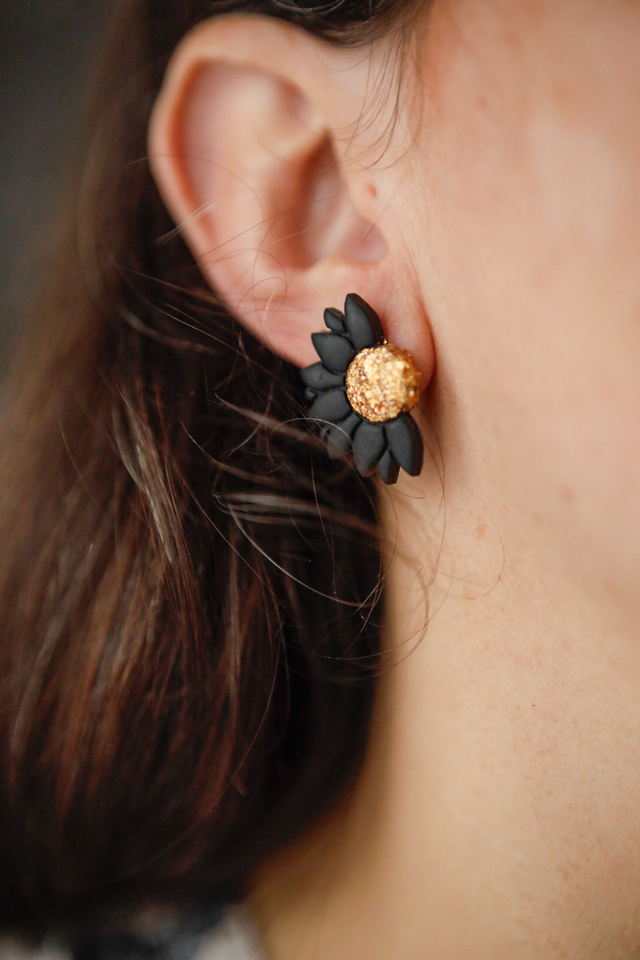 Boucles d'Oreilles Hiver Graphique