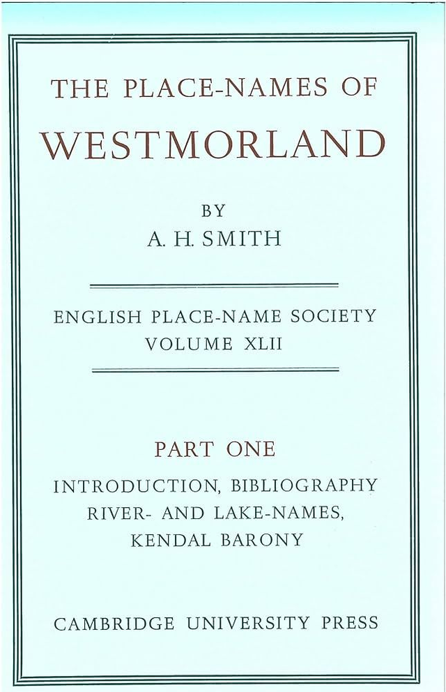 The Place-Names of Westmorland