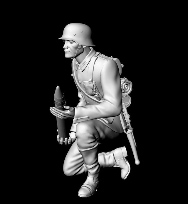 3DiMontis - 1/16 WW2 German PAK38 Gunner 3