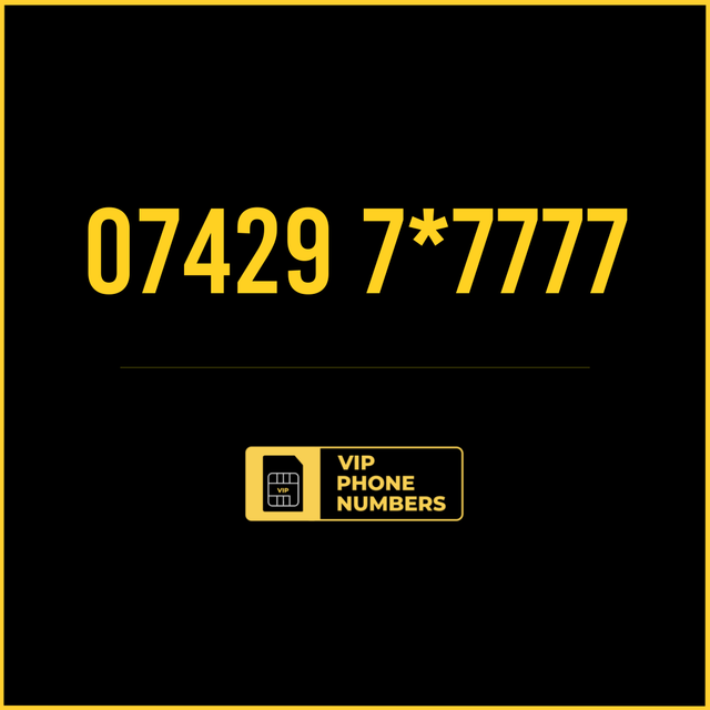 07429 7*7777 - VIP Gold Phone Number 