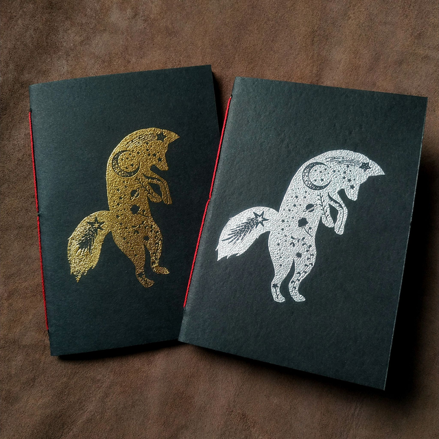 Mini carnet Silhouette A6 - doré