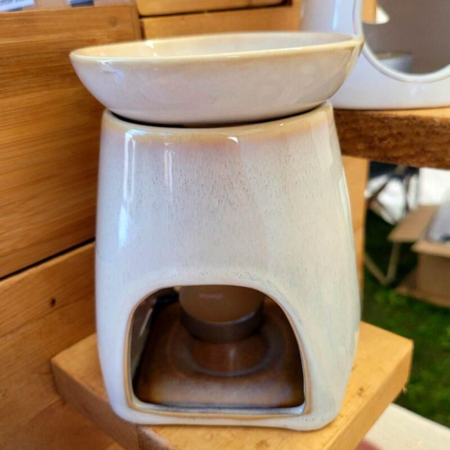 Brûle parfum – beige Crème/ Marron