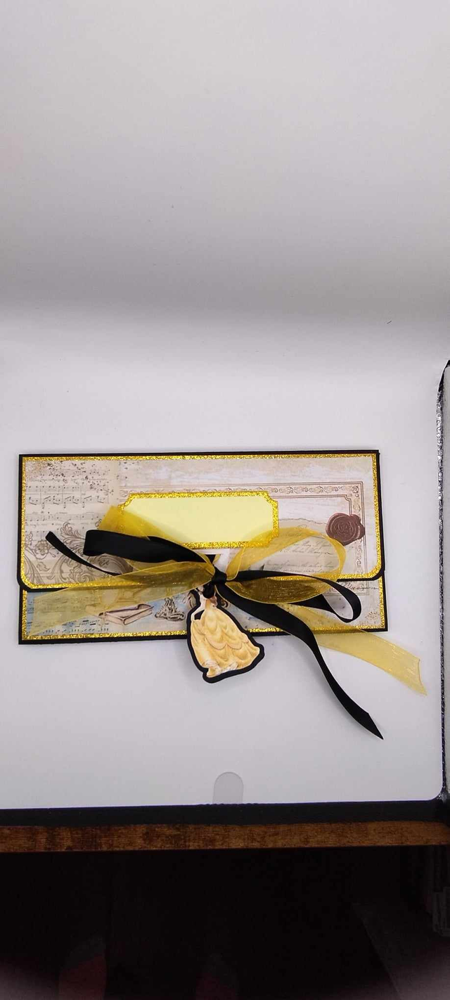 Pochette cadeau (argent ou chèque) "Belle"