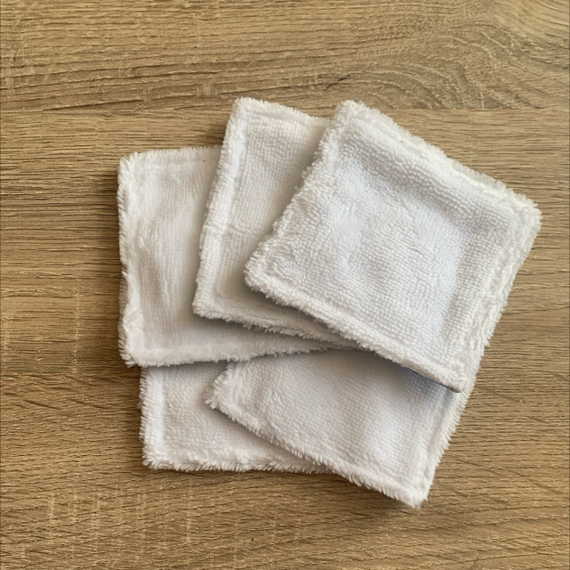 Lot de 5 lingettes lavables