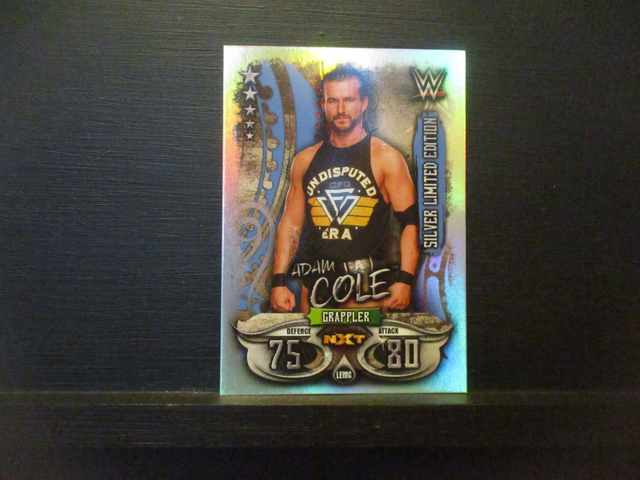Adam Cole - Slam Attax Live Silver Limited Edition Original Trading Card #LEMC