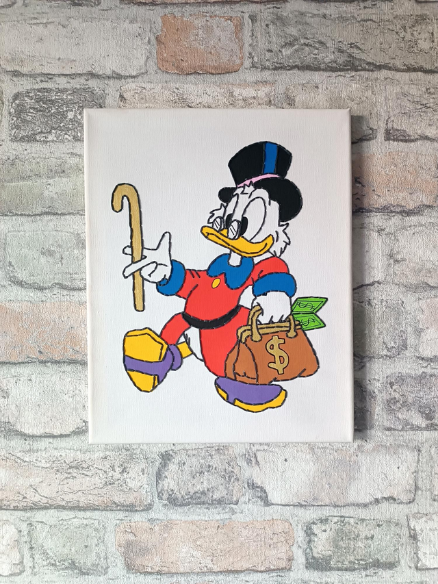 Toile brodée  Canard $