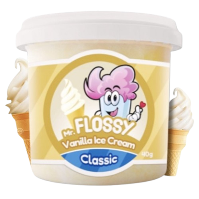 Mr Flossy Barbe à papa Classic Glace Vanille 40 Gr