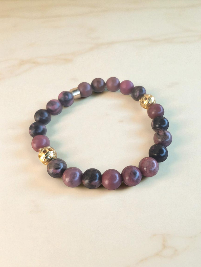 Bracelet ELYRA – Rhodonite