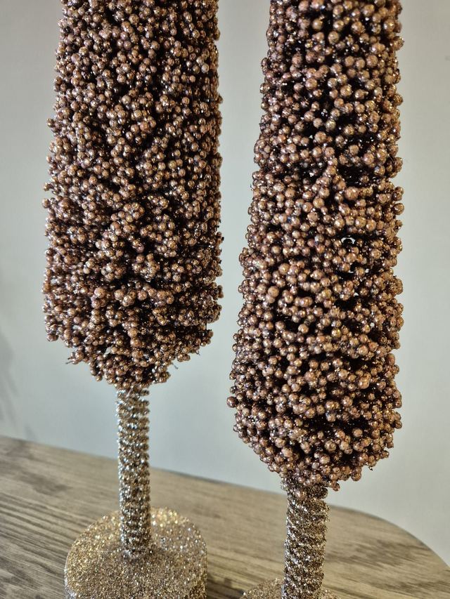 Kerstboom roségoud S