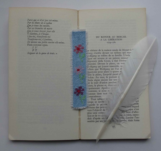 Les jolies fleurs du marque-pages