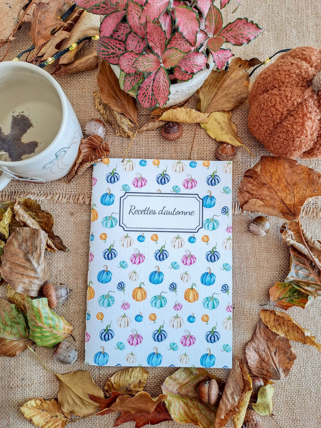 Carnet de recettes Pumpkins colorées