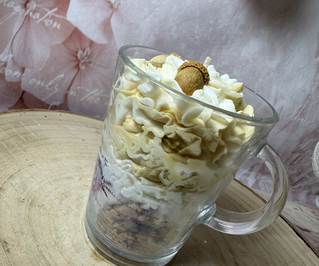 Bougie exquise nougat blanc