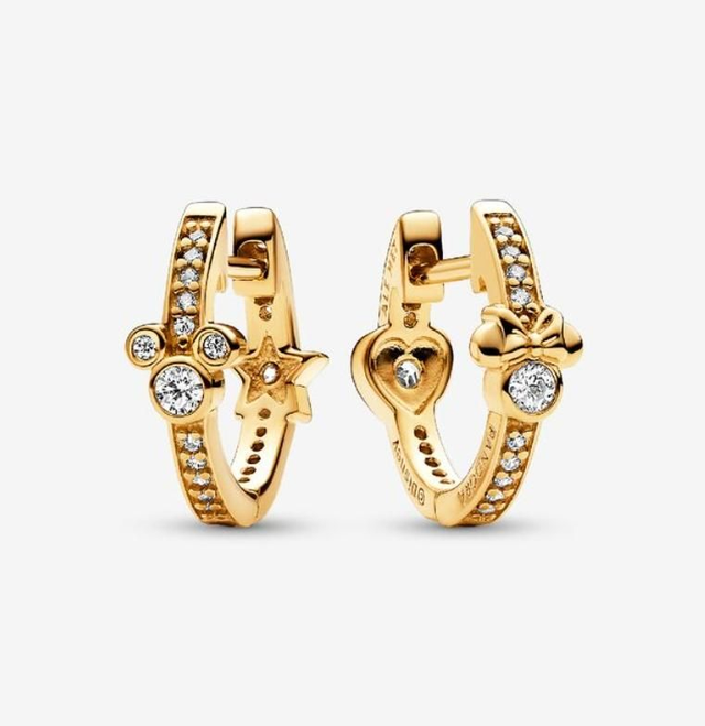 Créoles Scintillantes Disney Mickey &amp; Minnie