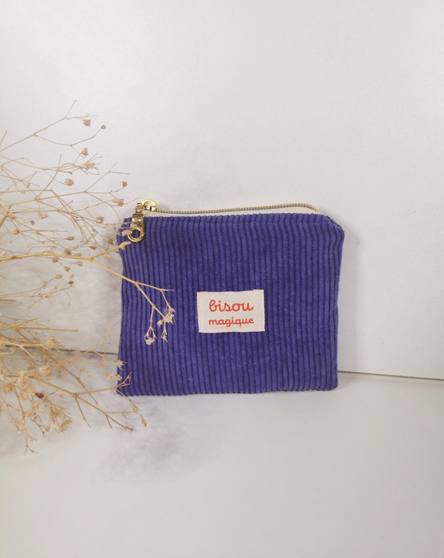 Pochette ROMY "bisou magique" violette