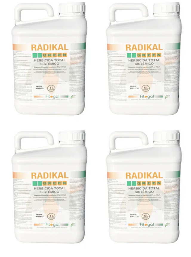 Désherbant Radikal Herbicide 4X5L Glyphosate