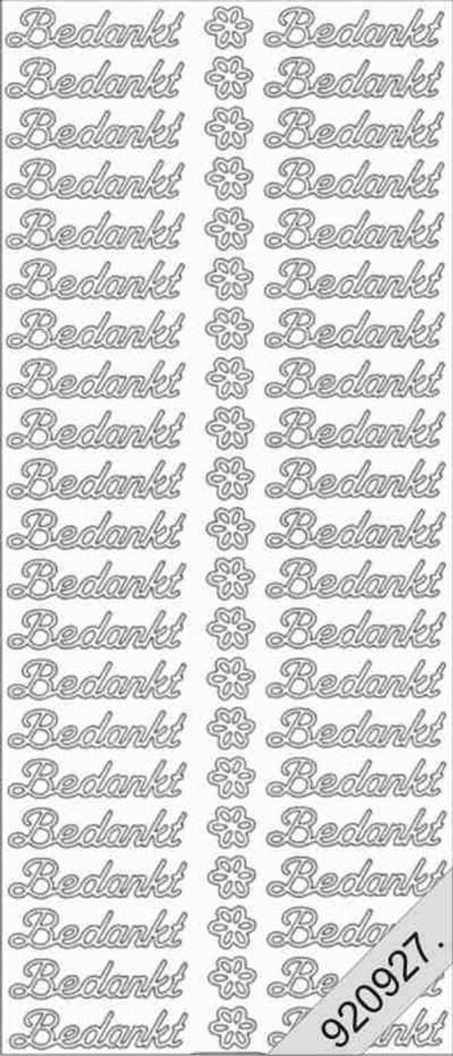 Bedankt zilver (233)