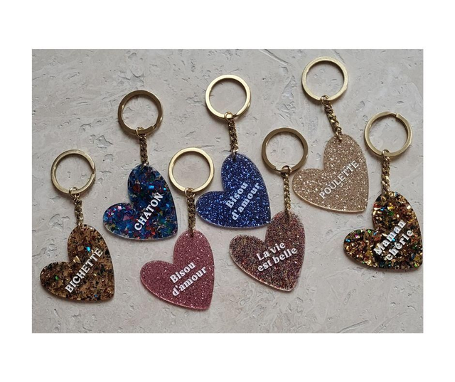 Porte-clé Pailleté 