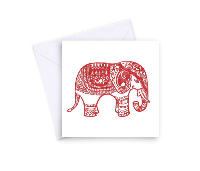 Red Elephant Two Card