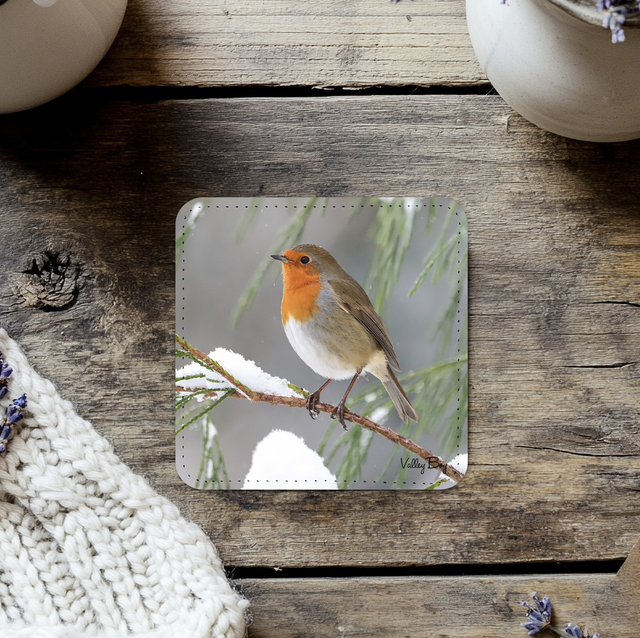 “Christmas Robin” Coaster 