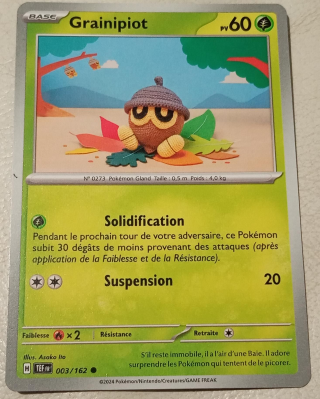 Carte pokémon Grainipiot