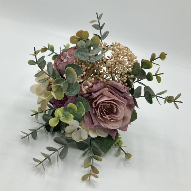 M-03 Pink Faux Flower Posy