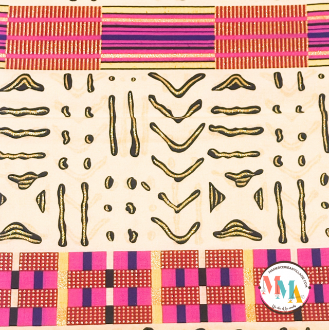 Wax Bèlè 3m60 Coton Pailleté