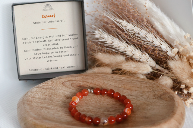 Carneol – Armband der Lebenskraft