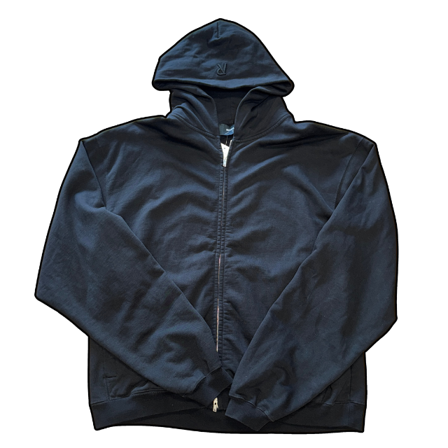 Represent Blank Zip-Up Hoodie Black - S